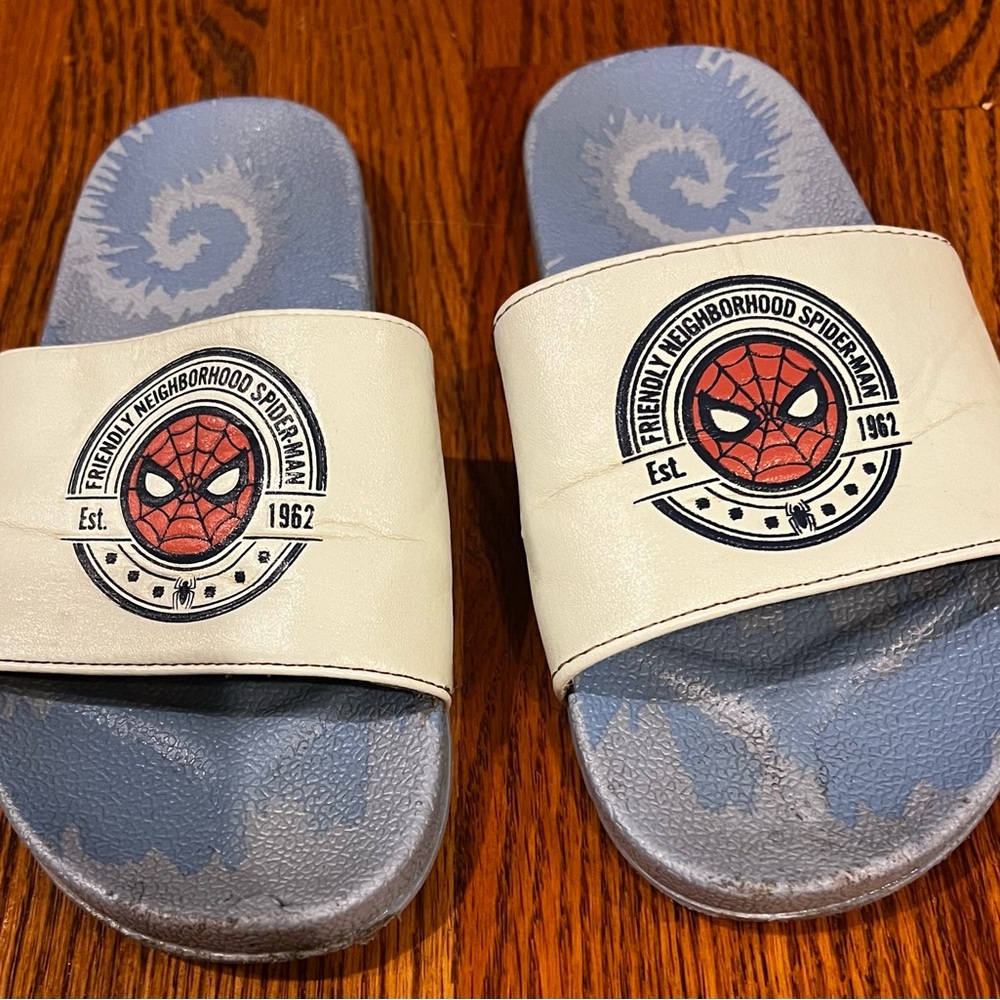 Disney Spider-Man Kids Slide Sandals Size 2/3